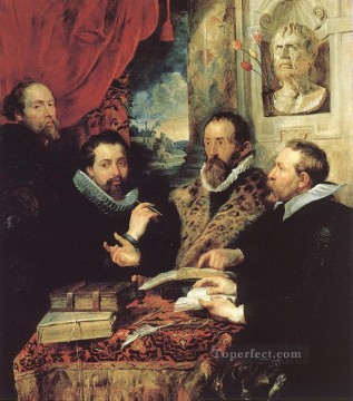 Pedro Pablo Rubens Painting - Los cuatro filósofos barrocos Peter Paul Rubens